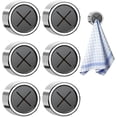 thumbnail image 1 of Ganchos Para Toallas De Baño, 6 Ganchos Para Toallas Sin Taladrar, Colgador De Toallas Para Cocina Y Baño, Porta Toallas De ABS, Ideal Para Hogar Y Alquiler, 1 of 3