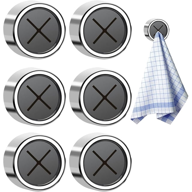 Ganchos Para Toallas De Baño, 6 Ganchos Para Toallas Sin Taladrar, Colgador De Toallas Para Cocina Y Baño, Porta Toallas De ABS, Ideal Para Hogar Y Alquiler