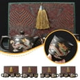 thumbnail image 2 of Temperature Change Teapot Set with Dragon Phoenix Design Purple Clay Construction for Gongfu Tea Ceremony, 2 of 7