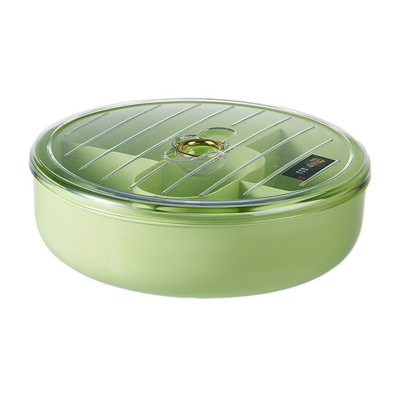 Multi-Compartment Snack Tray, Leak Proof Party Serving Platter, Divided Food Container with Lid, Dishwasher Safe Snack Organizer, Entertainment Tray for Picnics