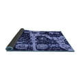 thumbnail image 2 of Ahgly Company Indoor Round Abstract Blue Modern Area Rugs, 3' Round, 2 of 4