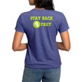 thumbnail image 2 of CafePress - Stay Back 6 Feet (Neon/Blkbg) T Shirt - Womens Tri-blend T-Shirt, 2 of 4