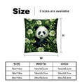 thumbnail image 5 of Panda with Unique Patterns - Set of 2 for Pillows Covers - Available in 16x16, 18x18, 20x20 Inches - Great for Throw Pillow Covers - Versatile for Various Occasions, 5 of 6