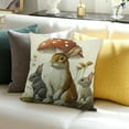 thumbnail image 3 of FCXZI 100% Linen Pillow Covers Rabbit Dog Cat Cushion Case Set of 1 24x24in, 3 of 5