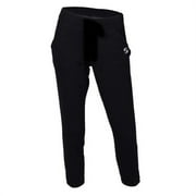 soffe 7430g001xsm cotton poly fleece fit comfy capris for girl, black - extra small