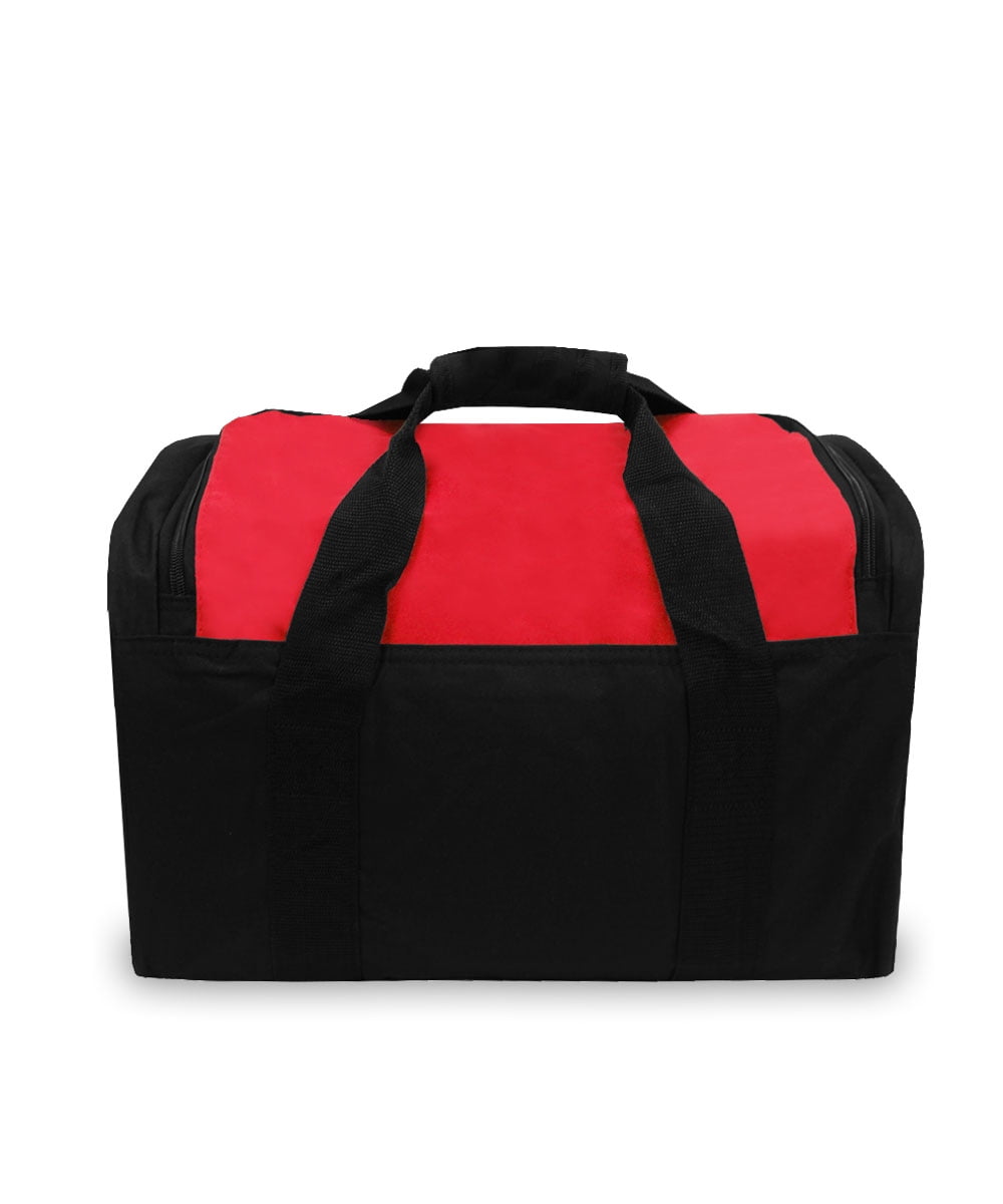 Everest Unisex 20” Sports Duffel Bag with Wet Pocket, Red