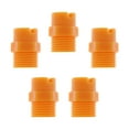 thumbnail image 1 of 5PCS Plastic Fan Shape Spray Nozzle Connection Yellow PP Sprayer Nozzle for Home Use Size 2 Yellow, 1 of 7