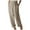 Khaki-02, variant on Womens Plus Size High Waist Loose Casual Wide Leg Trouser Straight Leg Palazzo Pants