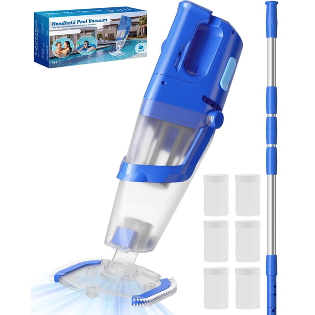 Aspiradora de Piscina Inalámbrica Dolplets 40W 26.5 GPM 60 minutos de Autonomía