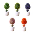thumbnail image 4 of Planta artificial Bonsai Injueey en maceta Amarillo, 4 of 6