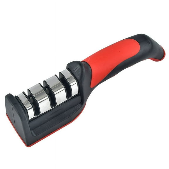 Knife Sharpener 3 Stage Knife Sharpening Tool for Dull Steel,Paring,Chefs and Pocket Knives to Repair,Restore and Polish Blades