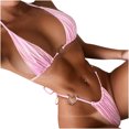 thumbnail image 1 of Mujer damas verano dos piezas amor Bikini Sexy traje de baño ropa de playa Fridja  nalpqowj61284, 1 of 8