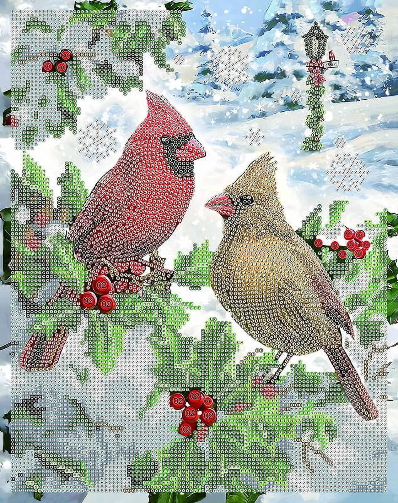 DIAMOND DOTZ® Cardinal Christmas Special Edition Diamond Painting Kit