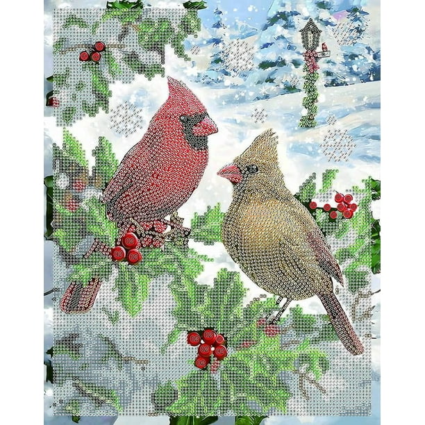 DIAMOND DOTZ® Cardinal Christmas Special Edition Diamond Painting