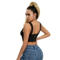 thumbnail image 7 of KelaJuan Women Basic Zipper Tank Tops Summer Cutout Backless Sleeveless Crop T-shirt Streetwear, 7 of 7