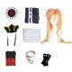thumbnail image 3 of Disfraz de Cosplay Doma Douma, conjunto de peluca y abanico, atuendo de Halloween, kimono de Anime Douma para hombres y mujeres, 3 of 5