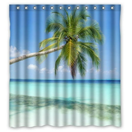 Hellodecor Sandy Tropical Paradise Beach With Palm Trees And The