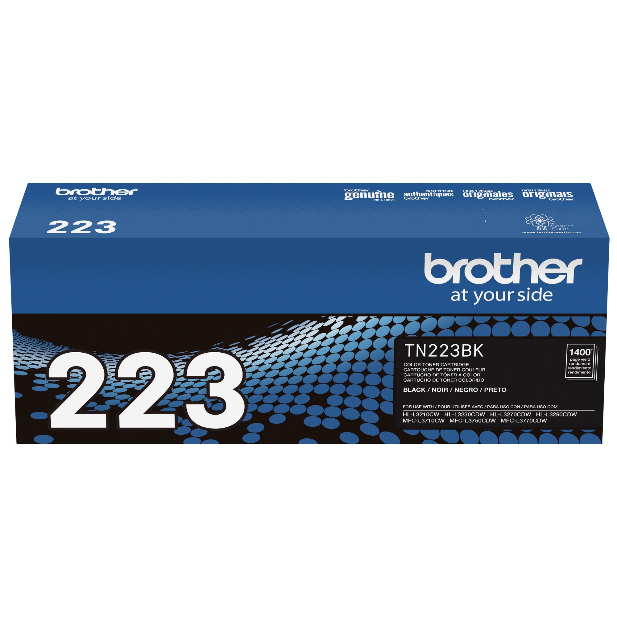 Buy Brother Genuine TN223BK Standard Yield Black Printer Toner