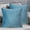 Blue, variant on Rewenti Linen & Velvet Pillow Cushion - Modern Large Backrest Bedside Lumbar Pillow, Living Room office Sofa Cushion, Solid Color Home Decor Pillow (Includes Insert) Home Decor