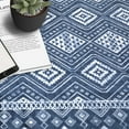 thumbnail image 3 of Haperlare Area Rugs Living Room Rug Bohemian Throw Rugs with Rubber Backing Washable Rugs Bedroom Rugs Soft Rug, 4' x 6' Navy Blue, 3 of 6