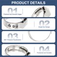 thumbnail image 3 of PEX Crimp Rings Single Ear Hose Clamps Stainless Steel Cinch Crimp Ring Pinch Clamps for Pex Tubing Pipe Fitting 5/8 Inch, 3 of 7