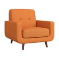 thumbnail image 2 of Adelia Orange Textured Upholstery Tufted Back Accent Chair, 2 of 7