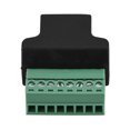 thumbnail image 1 of Noref RJ45 Screw Terminal,DVR Ethernet Connector RJ45 Female Jack to 8 Pin Screw Terminal Connector,Screw Terminal Adaptor, 1 of 8