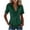 *Army Green, variant on ClodeEU Women's Collared V Neck Short Sleeve Fringe Hem Button Down Blouse,Slim Fitted Casual Shirt Top Army Green,Women's Plus L