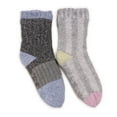 thumbnail image 2 of Women's Color Blocked Sweater Cabin Socks 2 Pair Pack, 2 of 2