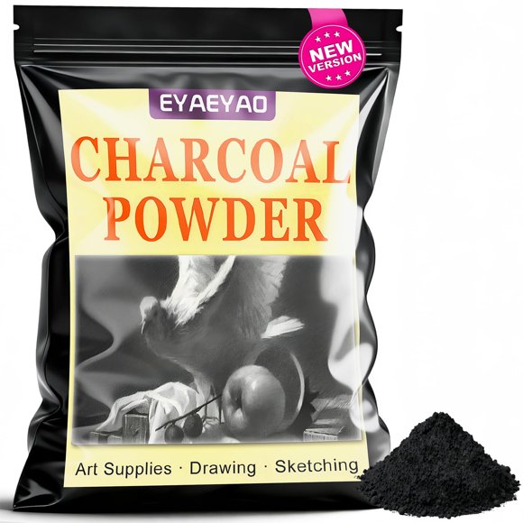 Polvo de carbón premium Eyaeyao para dibujo y arte 240 ml