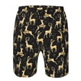 thumbnail image 3 of Goofa Christmas Gold Deers Printed Mens Swim Trunks Summer Quick Dry Short Beach Swimwear Bathing Suits-Small, 3 of 9