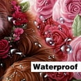 thumbnail image 2 of Valentines Day Shower Curtain, Cute Highland Cattle Roses Flowers Bath Curtain, Modern Farmhous Pink Art Waterproof Fabric with Hooks Shower Cutain Sets, 72X72in, 2 of 6