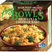 Amy's Frozen Meals, Broccoli & Cheddar Bake Bowl, Made With Organic Vegetables, Microwave Meals, 9.5 Oz