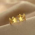 thumbnail image 7 of Small Star Adjustable Ring For Women Vintage Jewelry Stainless Steel Five Point Star Geometric Elegant Classic, 7 of 7