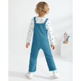thumbnail image 6 of ZOEREA Toddler Baby Boys Clothes Outfit Long Sleeve T-Shirt and Romper Set Cute Jumpsuit Overalls Solid Color 6M-4T, 6 of 7