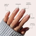 thumbnail image 3 of Press On Nails Glamnetic French Pearl, punta corta de almendra, 3 of 6