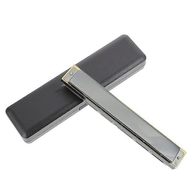 Children Black Copper Plate Chrome Plated Harmonica for Beginners with Durable Long Life