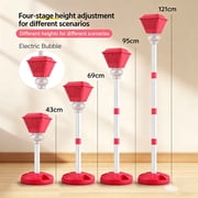 Lypsnake Automatic Bubble Maker with Light Music, Street Lamp Style Bubble Blower, 4 Adjustable Heights Musical Bubble Machine for Backyard Birthday Holiday Festival Celebration