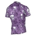 thumbnail image 2 of joogoo Retro Rose Skull Pattern Men's Cycling Jerseys Mountain Bike Short Sleeve Tops XL, 2 of 7