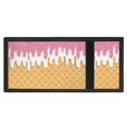 thumbnail image 4 of FUIALDOLG Ice Cream Waffle & Sprinkles Print Lightweight Trifold Card Wallet, Polyester Children's Wallet Portable Children's Money Wallets for Travel Sports, 4 of 7