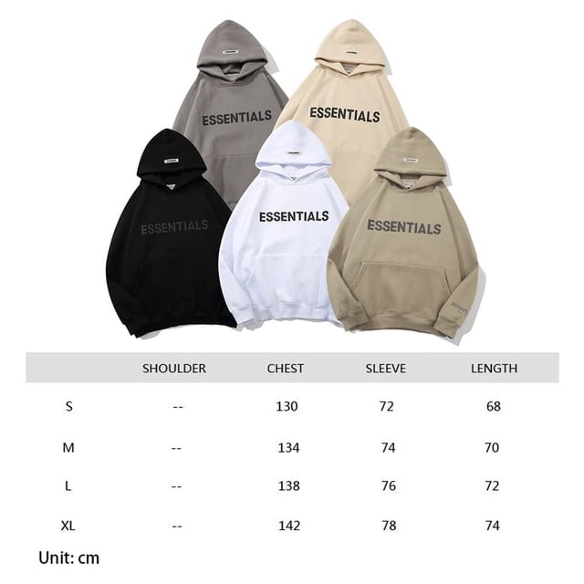 FEAR OF GOD Juego de sudadera con capucha con estampado de letras Essentials de doble línea para hombres y mujeres JadeP sudadera deportiva con capucha