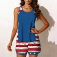 thumbnail image 4 of Erwazi Womens 2 Piece Swimsuit Set 4th of July Printed Padded Modest Tankini Bathing Suit Boyleg Shorts with Pockets, 4 of 7