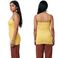 thumbnail image 2 of Emmalise Women's Basic Long Camisole Adjustable Strap Cami, Butter, 2 of 8