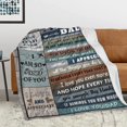 thumbnail image 2 of LHSHID Blanket Gifts for Dad Fathers Day Dad Gifts from Daughter Son Cool Birthday Gift for dad to My Best Dad Ever Throw Blanket Soft Flannel 60"x80", 2 of 8
