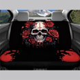 thumbnail image 3 of CHAQLIN Skull Rose Design Rear Bench Seat Covers for Pet, 2 Pack Car Seat Covers Scratch Proof Non-Slip Back Seat Protectors, 3 of 7