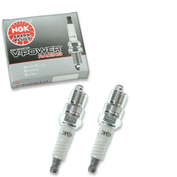 2 pc NGK 5034 V-Power Racing Spark Plugs for 12 274 40TS 574 AF12 AR12 AR13 BL7Y Ignition Wire Secondary