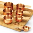 thumbnail image 3 of 2lbDepot Copper Plated Measuring Cups, Premium 18/8 Stainless Steel Metal, Stackable, 3 of 8