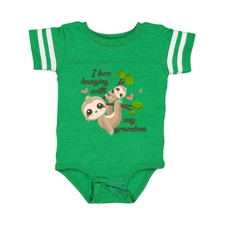 

Inktastic Hanging with My Grandma Gift Baby Boy or Baby Girl Bodysuit