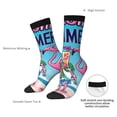 thumbnail image 4 of Logiee Beach Flamingo Trio Print Adult Socks for Men & Women,Calf Socks, Ankle Socks,Boots Socks,Breathable Casual Sock,Unisex Crew Socks, 4 of 6
