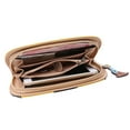thumbnail image 4 of Stylago Women's Leather Wallet Cartoon Pattern Zipper Credit Card Holder Ladies Cellphone Clutch Bag Shopping Purses Brown, 4 of 6